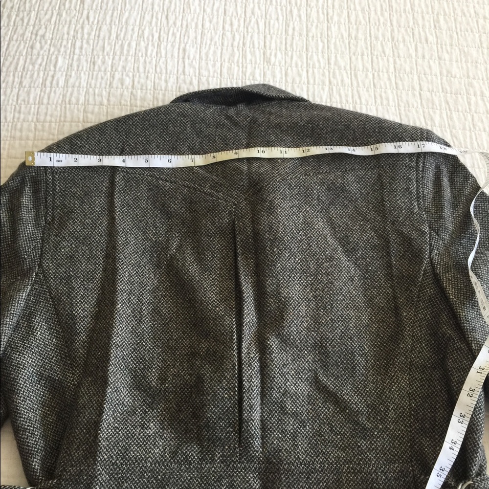 VTG Lauren Ralph Lauren wool tweed moto blazer/jacket - Picture 9 of 10
